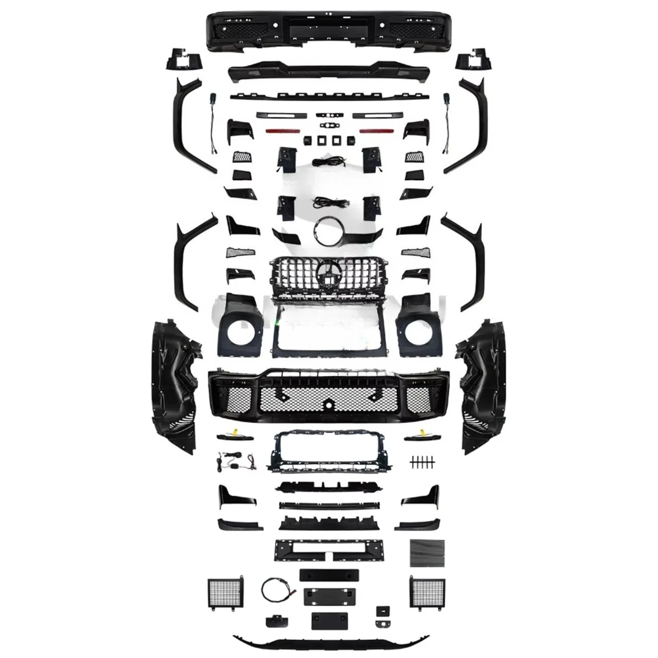 New High Quality BodyKit for G W464 2019-2024 Upgrade to B-style Style Model Bodykit Include Front and Rear Bumper 2