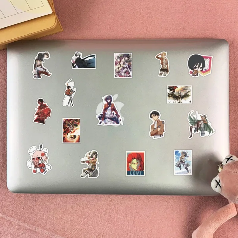 50pcs Attack on Titan Cartoon Cute Creative Decorative Stickers
