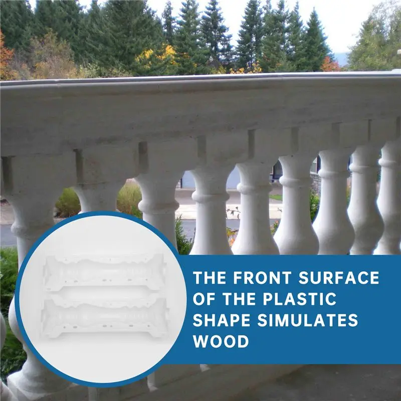 J1UL1N Roman Column Mold Balcony Garden Pool Fence Cement Railing Plaster Concrete Mold Column Mold Guardrail Building
