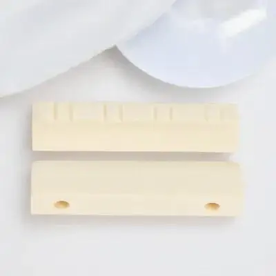 2Pcs Sturdy Lightweight ABS Mandolin String Nuts Reduce Noise Enhance Clarity Rich Melody Mandolin Bridge Nut String Support