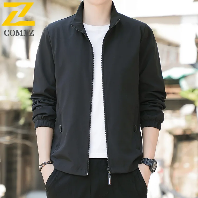 

COMXZ Brand Luxury New Men Jackets 2025 Casual Baseball Style Hunting coat Loose Camping Lightweight Spring Autumn Garment