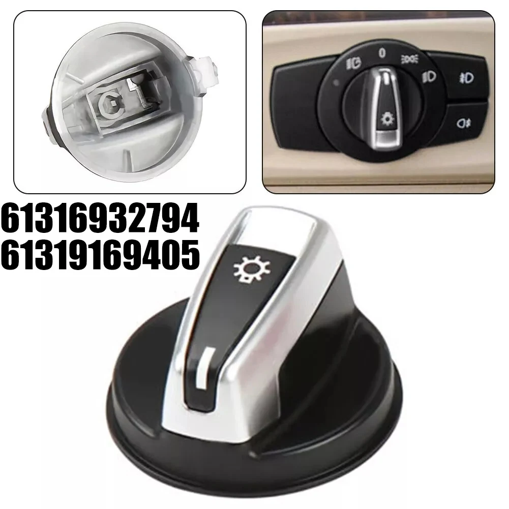 Car Headlight Switch Assembly Head Lamp Rotary Knob Button Cap For BMW 1 E88 E82 E90 E84 61316932794 61319169405