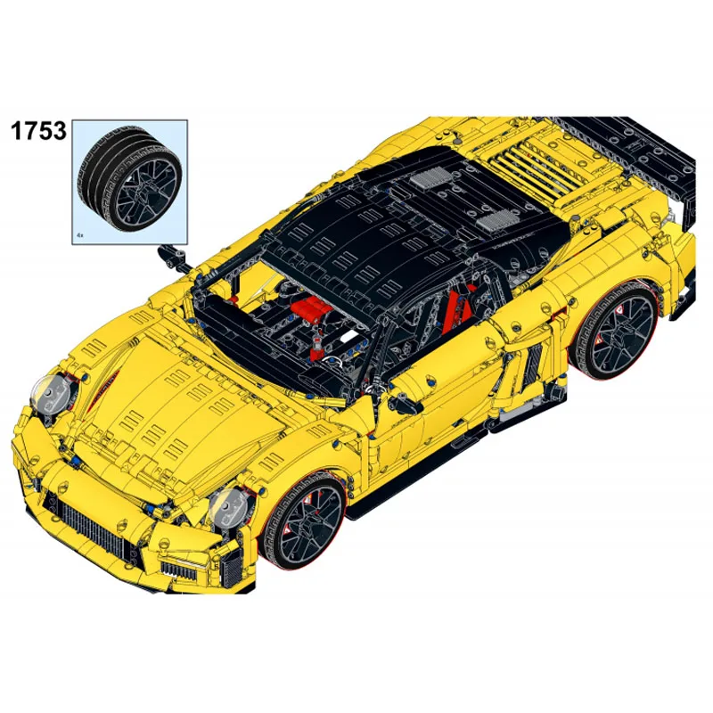 

MOC-148228, новый GT9-R спортивный суперкар, гоночный строительный блок, модель 3416, детали MOC, креативная детская игрушка на день рождения для мальчиков, подарок