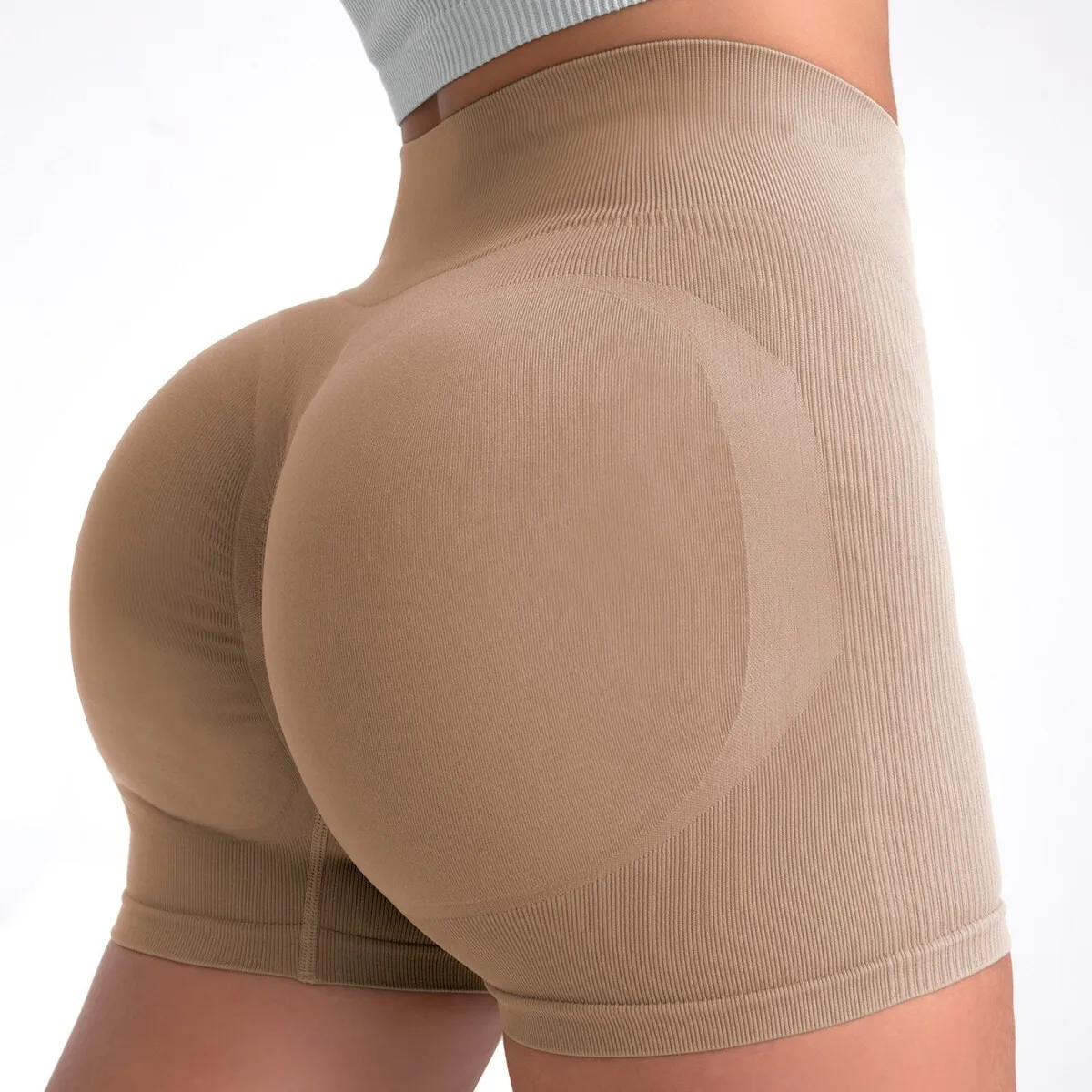 ملابس رياضية عالية الخصر امرأة قصيرة الصالة الرياضية Mujer مثير رفع ضيق ملابس لليوجا الدراجات الركض اللياقة البدنية سلس السراويل Ropa De Yoga #3