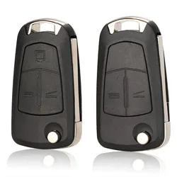 Jingyuqin Flip Remote Car Key Shell For Opel Astra H Insignia J Vectra B C Corsa D Zafira A Vauxhall Mokka G Meriva Combo Signum
