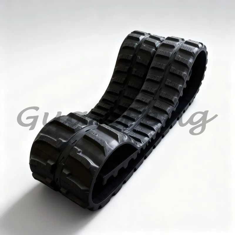 300x52.5x80 Excavator Rubber Track Assembly, Wear-resistant Rubber Track Undercarriage Replacement Parts