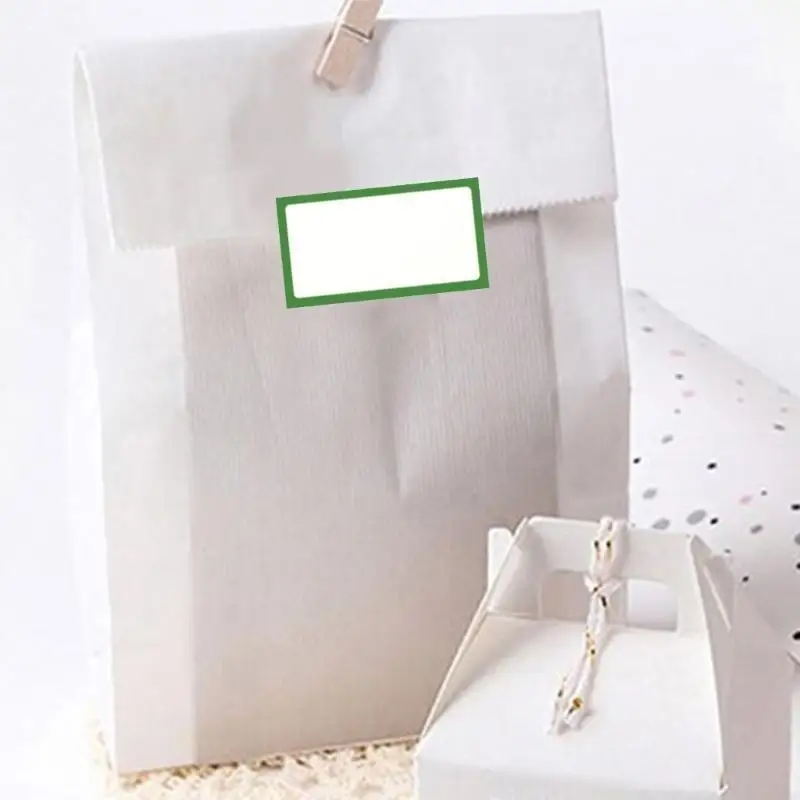 250PCS Etykieta kleju naklejka Kolorowa nazwa graniczna naklejka Data Etykieta odzieżowa na szkolne biuro konferencji D5QC