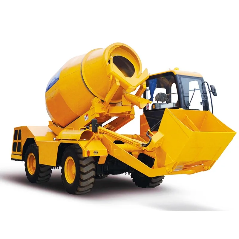 Moving Self Loading Concrete Mixing Cump Diesel Mobile Self-Loading Concrete Mixer with Pump High Quality and CE