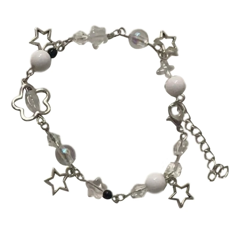 Stylish Bracelet Accessories featuring Unique Hollow Flower and Star Pendant