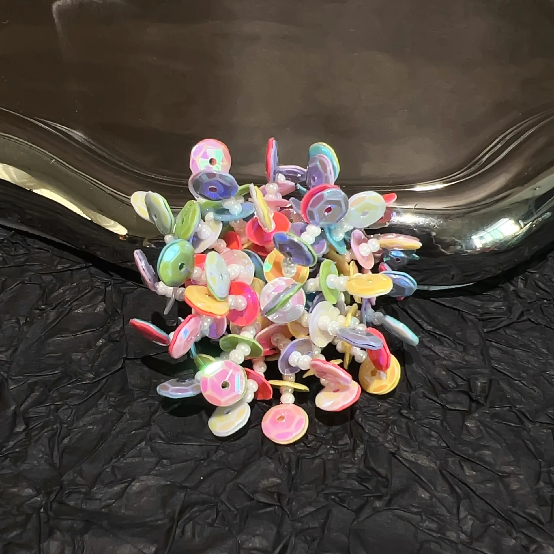 جديد HotSame نمط ثقب الأحذية زهرة الملحقات مطرز شرابة الزجاج الخرز الراقية اكسسوارات الأحذية الملحقات #4