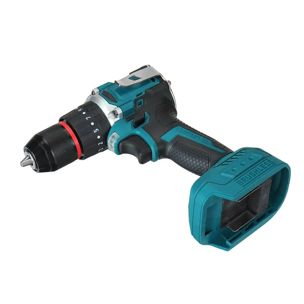 20V Brushless Impact Electric Drill Dual Speed  25+3 Torque Multifunction Cordless Drill Tool for Makita 20V Battery