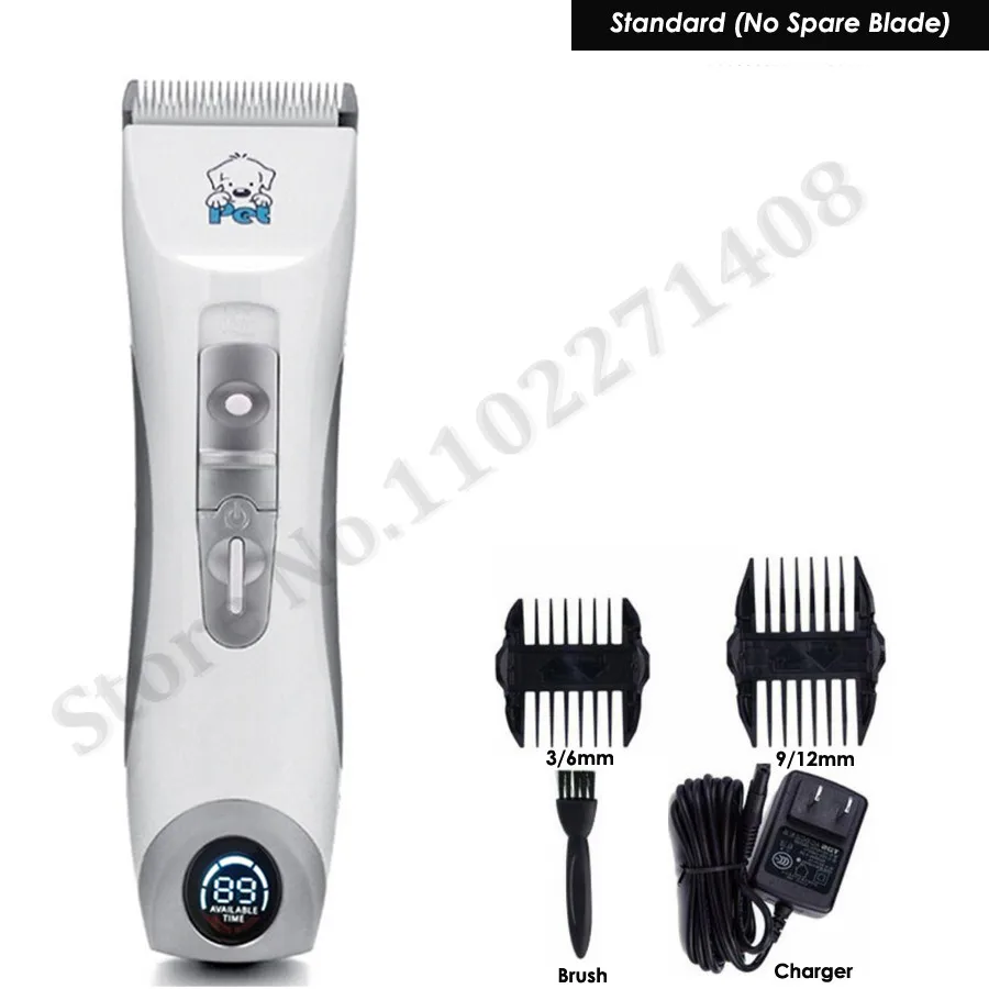 CP9600 Dog Clipper Professional LCD Screen Cat Pet Clippers Electrical Grooming Trimmer Animals Rechargeable Haircut Machine