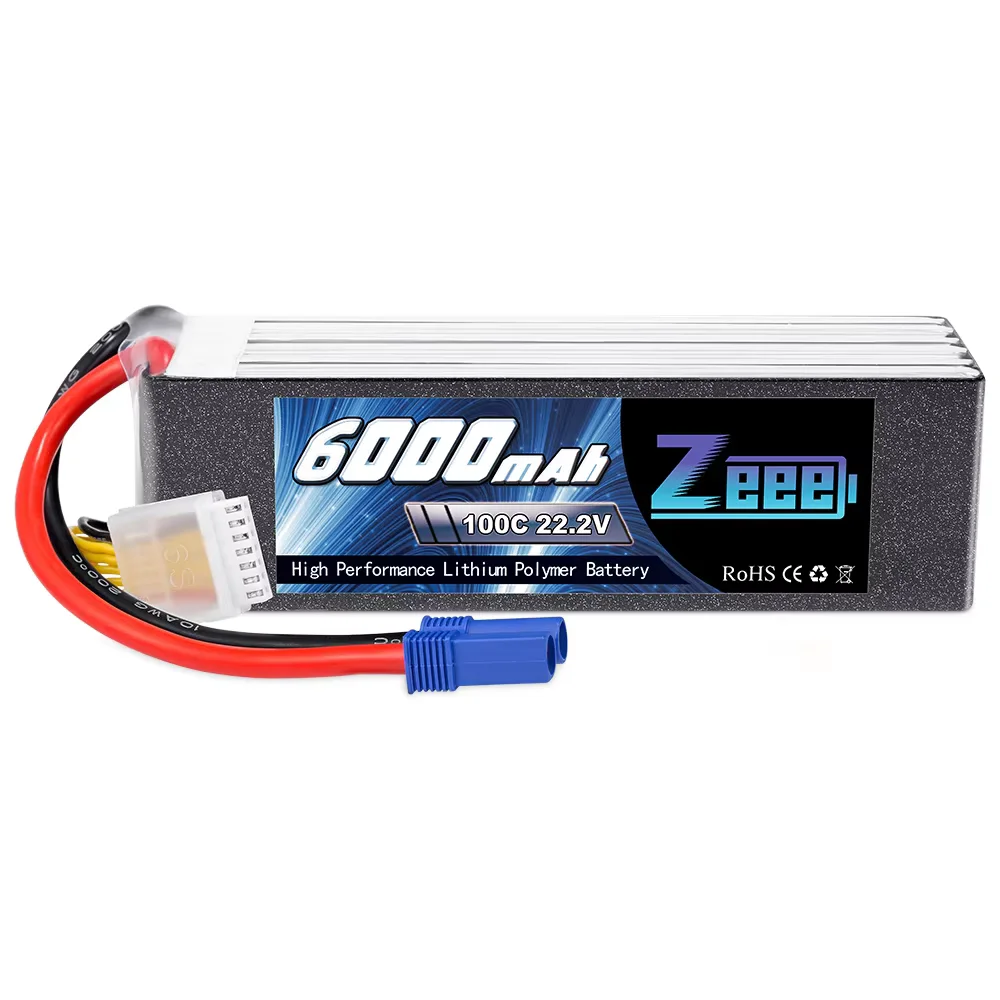 6S 6000mAh Lipo Battery 22.2V 100C Softcase EC5 Connector For RC Car Airplane Helicopter FPV Quadcopter RC Model Parts