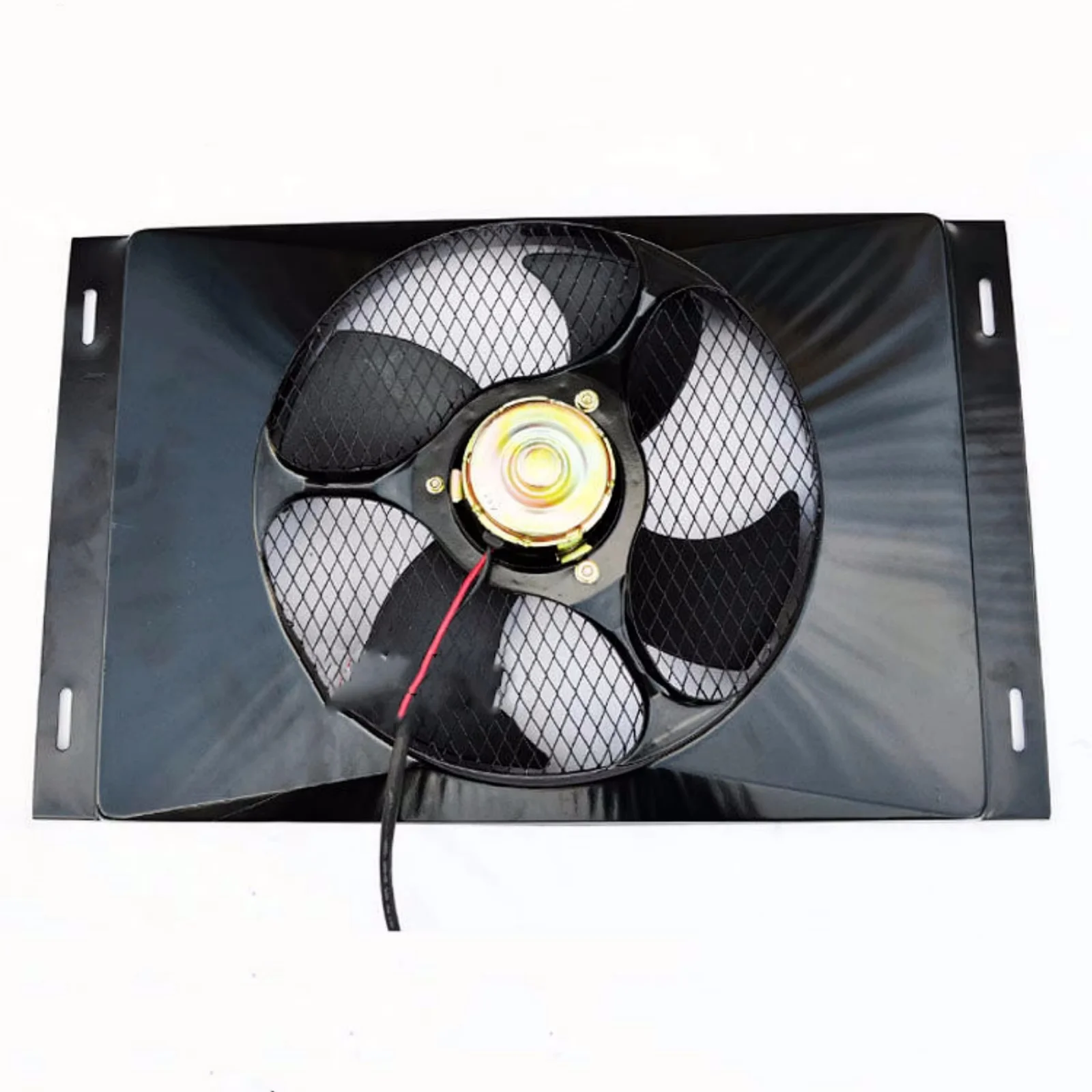 RV65F car air conditioning electronic fan, 14 * 23 excavator condenser fan column shaped large motor iron frame electronic fan