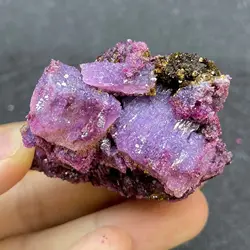 Natural Africa Honeycomb Ruby Rough Shiny Mica Stone Mineral Specimen Crystal Quartz Healing Stone Home Decoration Gift