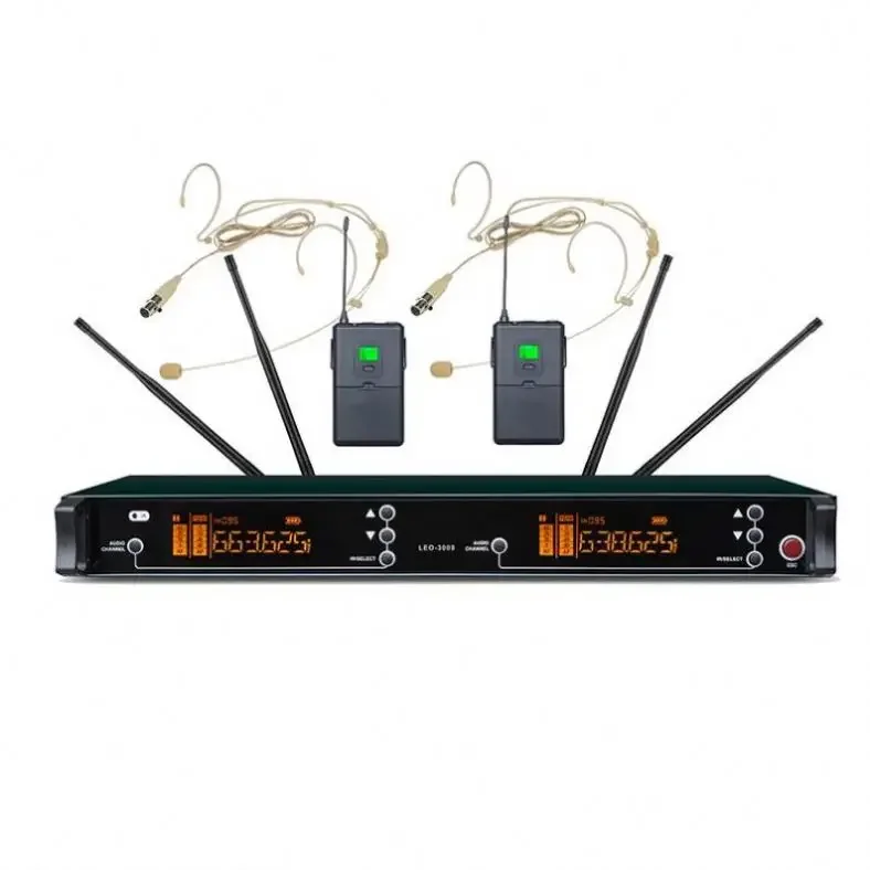 factory offer best price wireless microphone 3008 two mic in hot sell 3008 in hot sell