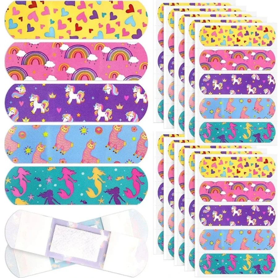 Cartoon Band Aid for Kids Adults Wound Dressing Plasters Tape for First Aid Strips Patch Waterproof Adhesive Bandages Woundplast