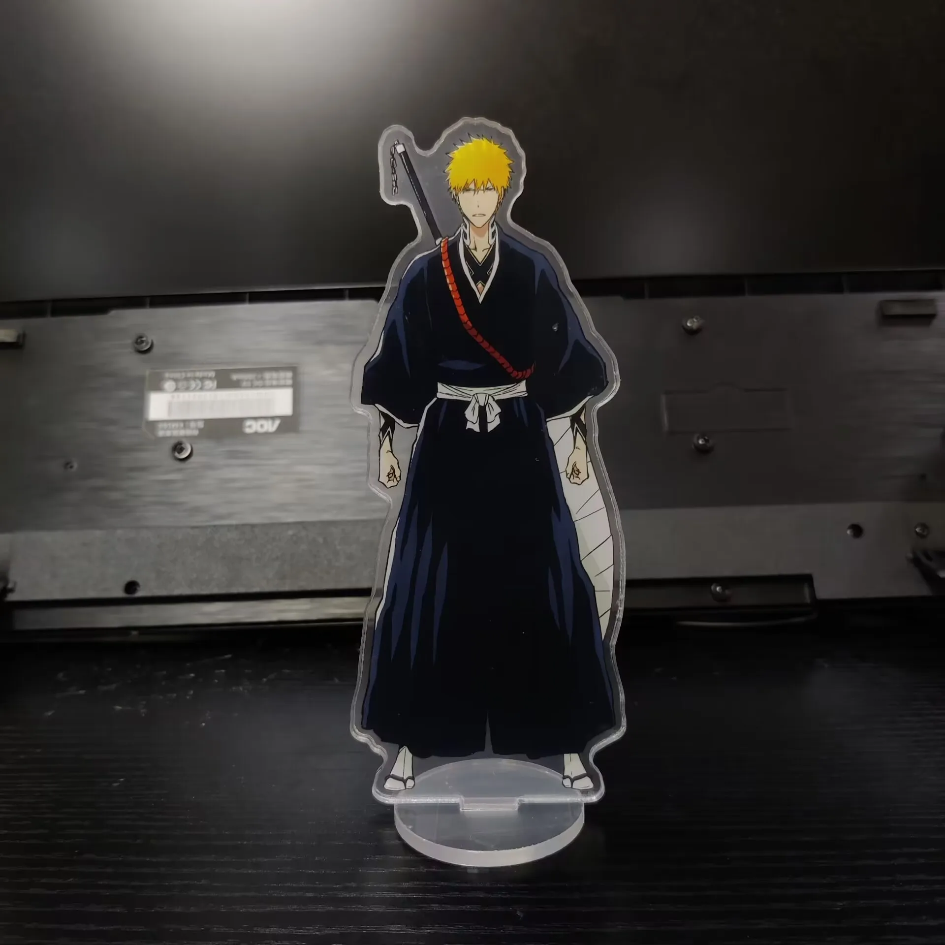 15CM BLEACH Anime Figures Kurosaki Ichigo Cosplay Acrylic Double-Sided Stands Model Desk Decor Standing Sign Props Fans Gift
