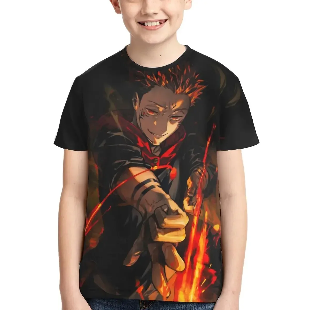 

Anime Jujutsu Kaisen T Shirt - Short Sleeve Crew Neck Soft Fitted Tee Shirts for Teen Girl & Boy
