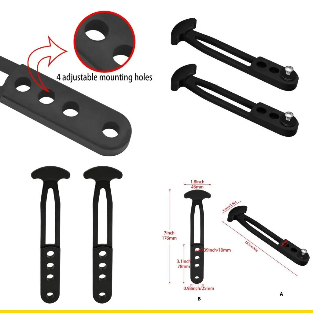 

SZCH Rubber Mounting Straps with Adjustable Holes for Telescoping Ladder Security