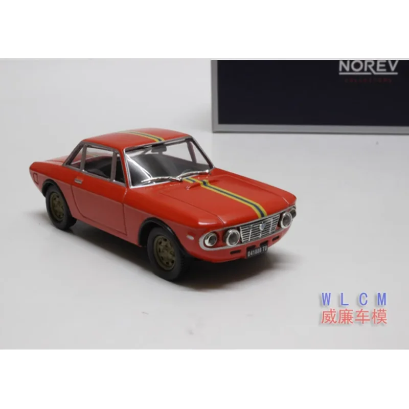 Diecast Scale 1:43 Lancia Fulvia Rallye 1.6 HF Static Simulation Alloy Car Model Metal Vehicle Decoration Gift Collection