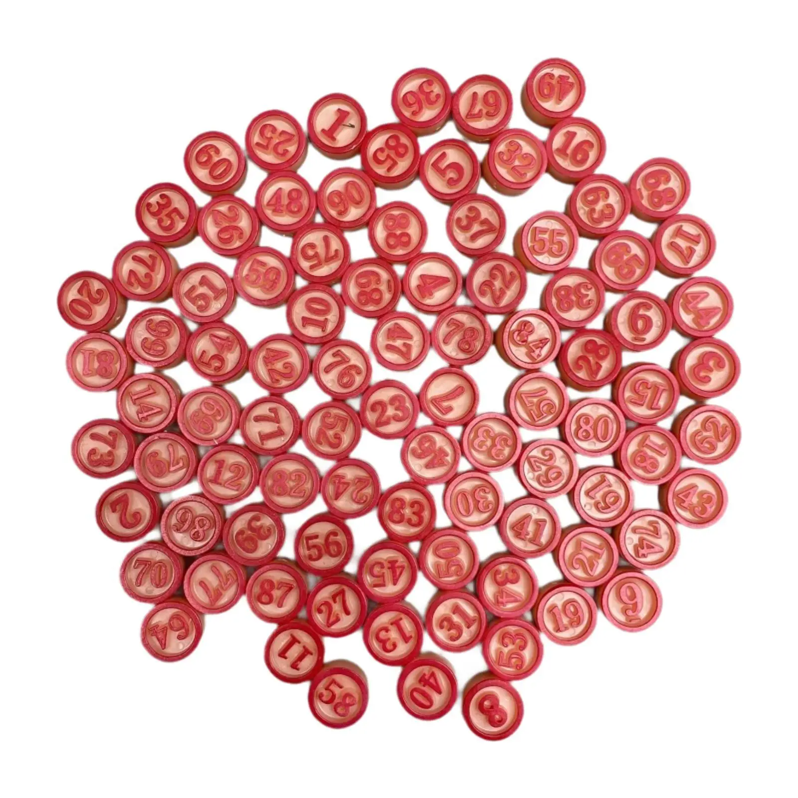 

90Pcs Classic Bingo Chips Bingo Tiles 1.8cm Diameter Traditional DIY Arts Crafts Bingo Chess for Holiday Families Gathering