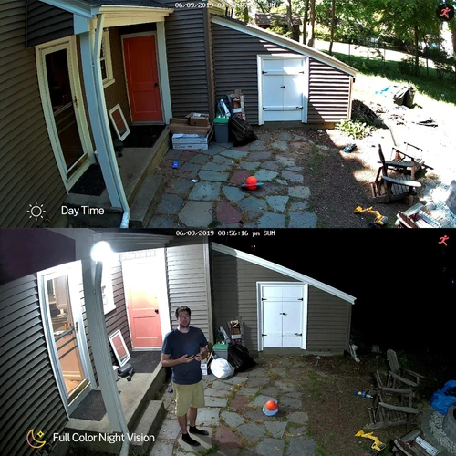 Imagen 2 del producto AHD totalmente compatible 5MP 1080P 24H a todo Color visión nocturna CCTV AHD cámara analógica 4M HD luminoso Led Digital calle al aire libre IP66