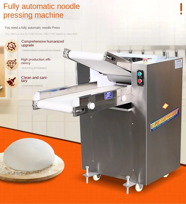 Noodle Press, Stainless Steel Multifunctional Imitation Handmade Electric Noodle Press, Dumpling Leather Machine, Noodle Machine