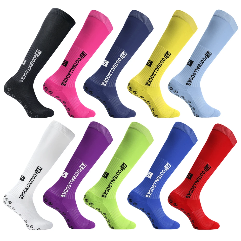 Round 2024 knee FS and Long Sports Football Silicone Socks Anti Slip Grip Soccer Socks Calcetas Antideslizantes De Futbol