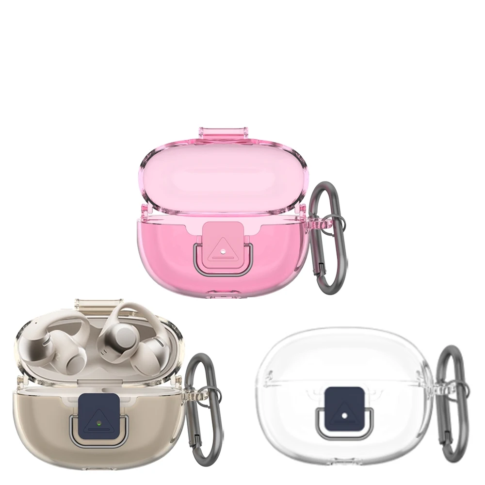 

Headphone Protective Case for SHOKZ Open Dots ONE, Hard Shockproof Shell Case TPU Protective Sleeve With Hook Accessories