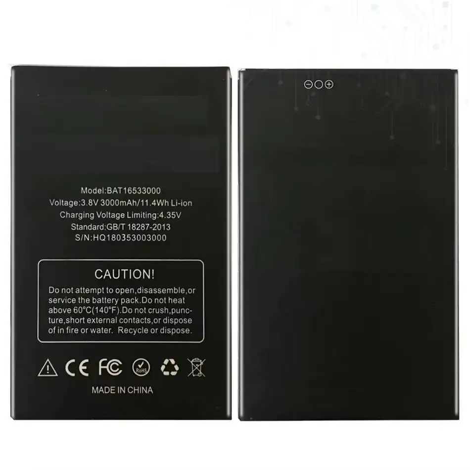 

For Doogee X9 Pro Fast Charging BAT16533000 Mobile Phone Battery 3000Mah