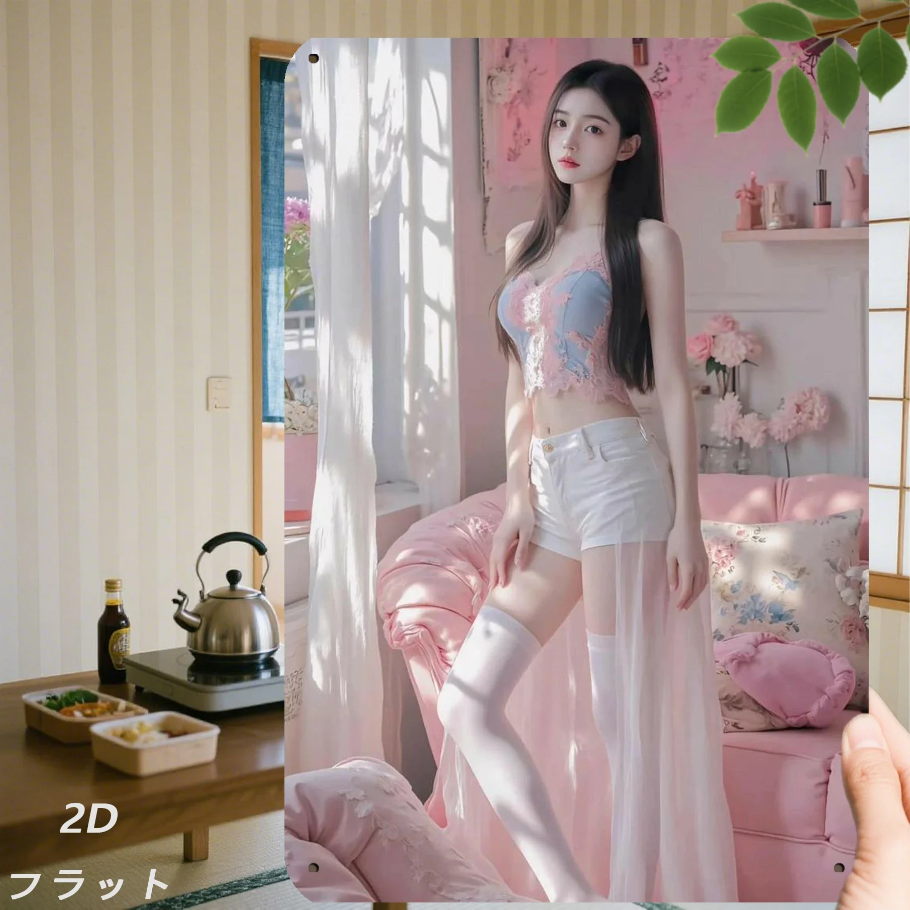 خمر جدار معدني الفن الرجعية امرأة ديكور 2D نموذج للرجل الكهف المنزل الحديث #1