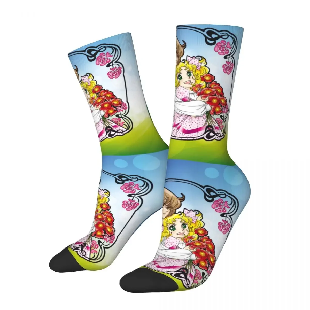 Autumn Winter Casual Unisex Candy Candy Socks Anime Manga Japan Cartoon Non-slip Crew Socks