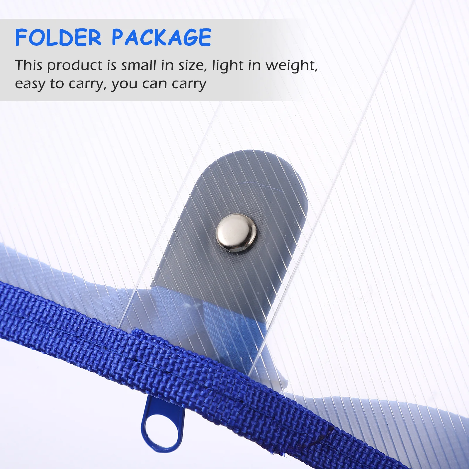 

1pc Zipper File Bag Document Storage Pouch Practical Office Student Business Traveler Transparent Folder Plastic Pouches