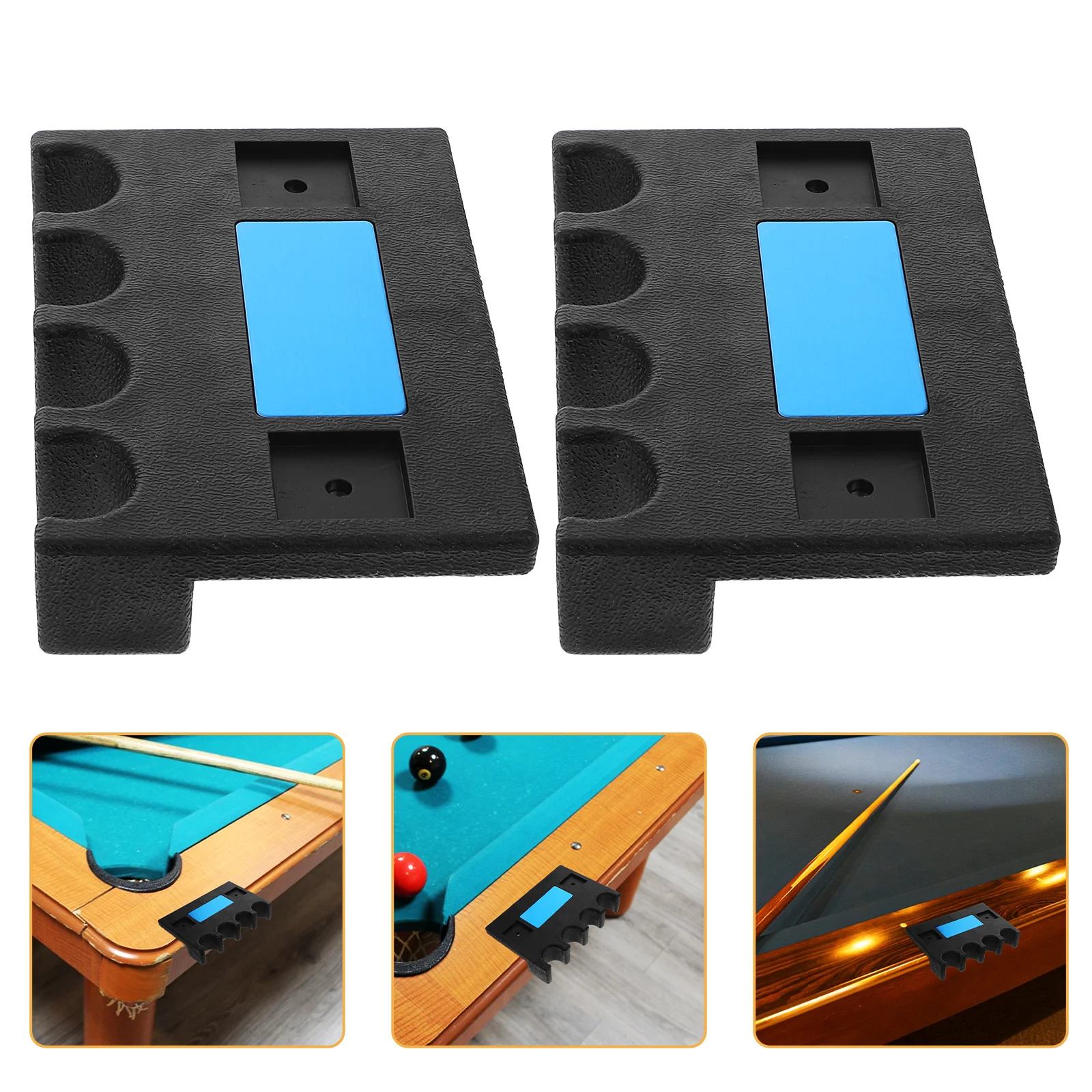 

2Pcs Billiard Cue Rack Space Saving Pool Stick Holder Wall Mount Organizer for Pool Table Accessories Billiard Pole Rack