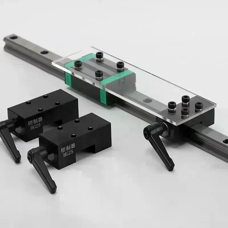 /TPz/Linear Guide Rail Clamp Fixed Ring Slider Lock Guide Rail Limiter Buffer Side Lock Guide Regular Block HGH15/HGH20/HGH25
