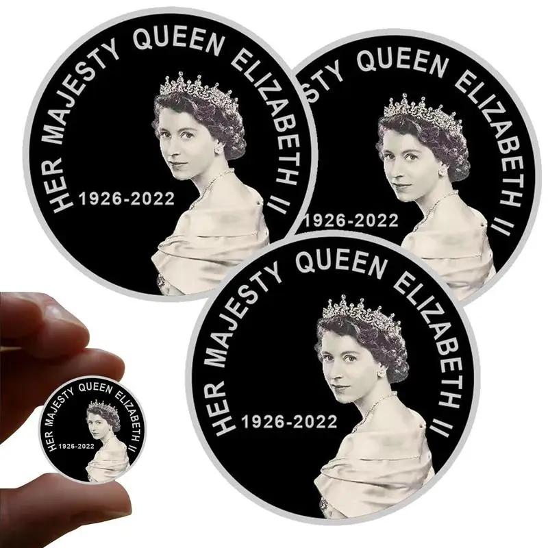 Queen Elizabeth II Commemorative Brooch Badge 1926-2022 Her Majesty Queen Elizabeth II Badge Collectible Medals Souvenir Gifts