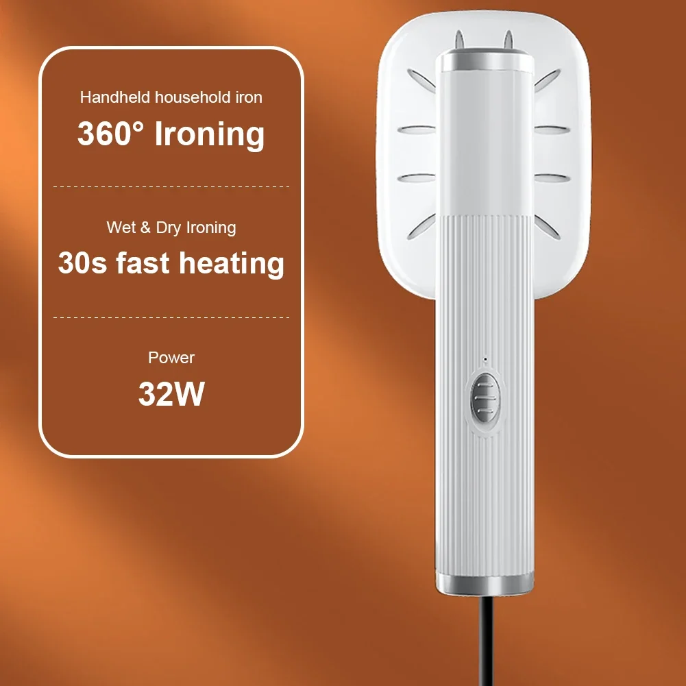 Portable Ironing Machine 360° Ironing Micro Steam Iron USB Powered Electric Ironing Machine for Fabric Clothes Ironing Iron