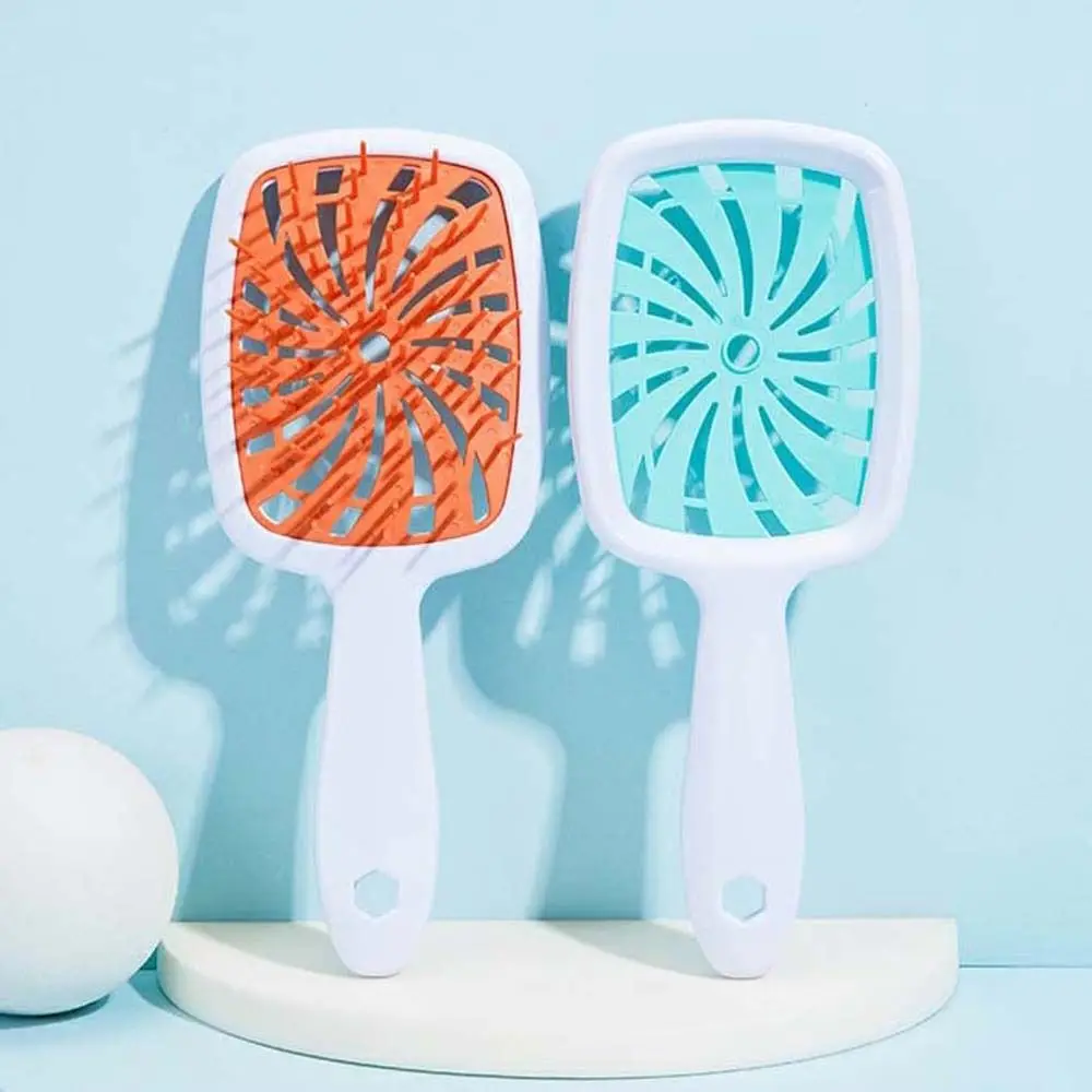 Hollowing Out Wide Teeth Scalp Massage Combs Windmill Shape Scalp Massage Wide Teeth Massage Hair Brush Air Cushion Comb