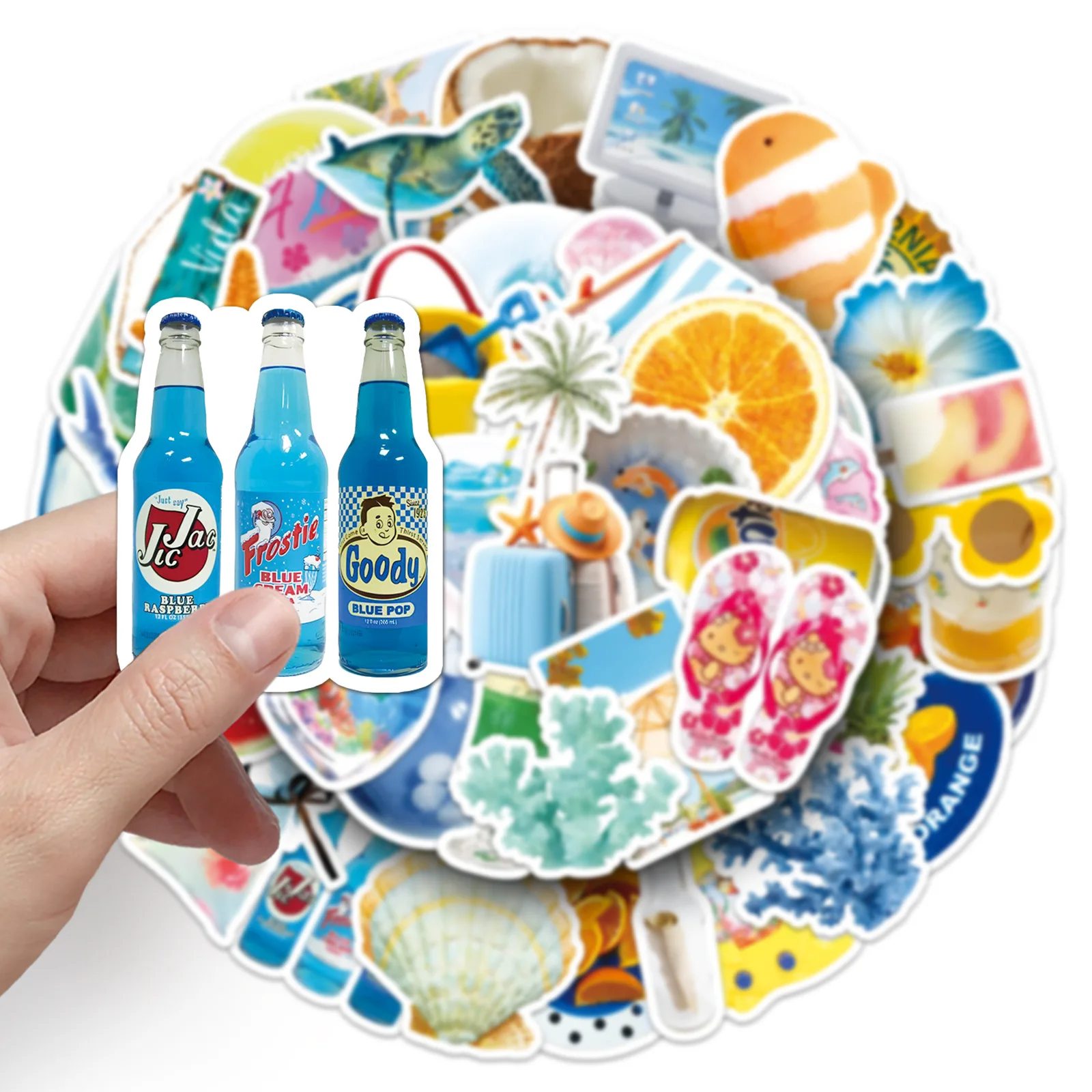 

10/50PCS Hot summer Graffiti Stickers Beach INS Style Decals DIY Decoration Toy Fridge Luggage Laptop Guitar Car Bike Skateboard