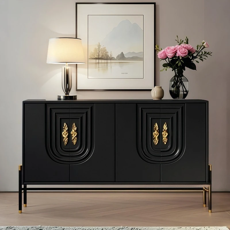 Simple art surprise quiet wind dining side cabinet, storage storage personalized locker, Italian minimalist paint porch cabinet