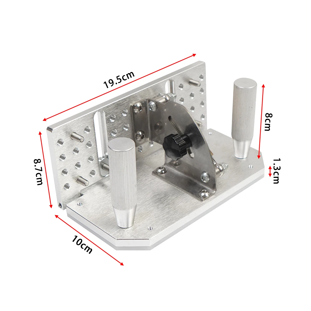 For Belt Sander Machine Knife Making Angle Grind Guide Belt Grinder Knife Jig,Belt Knife Sharpener Jig with Dual Press Plates