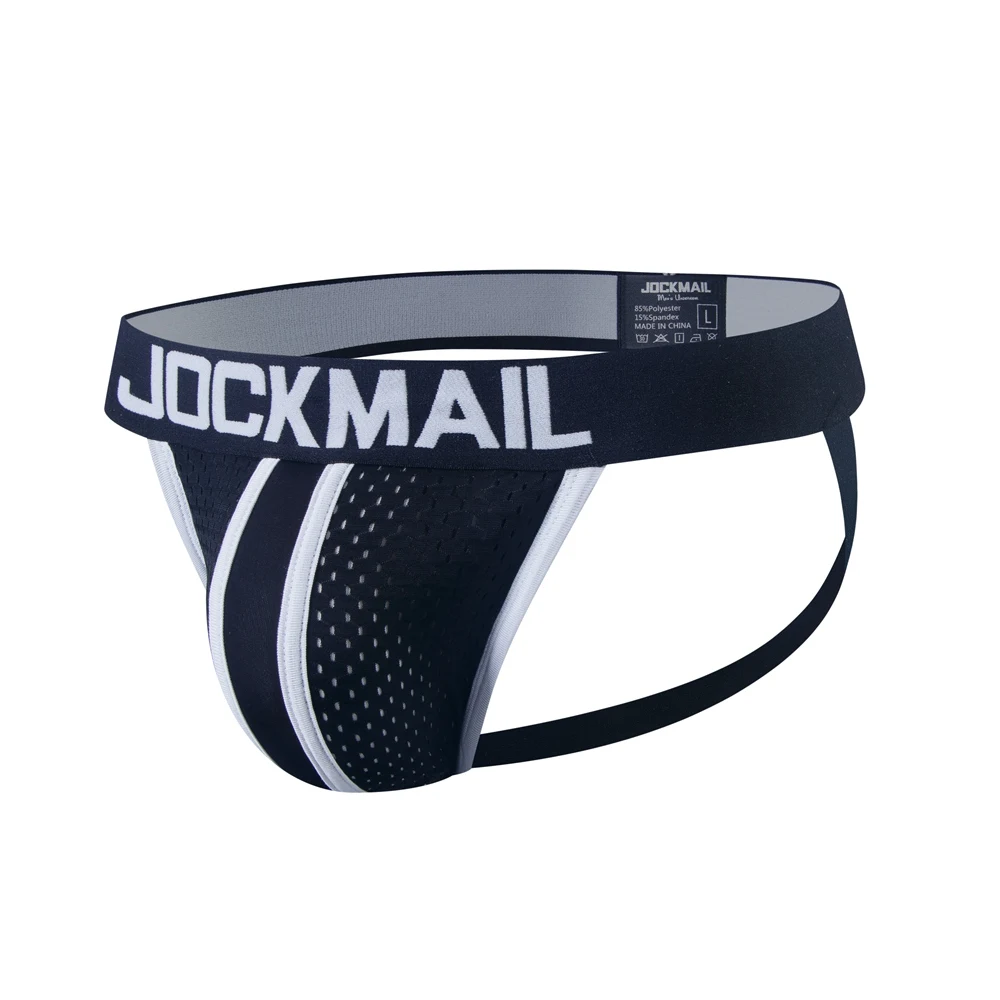 JOCKMAIL Strap Men Underwear Penis Pouch Briefs Camouflage Men Thong Sexy Gay Jockstrap Mesh Male Panties Cueca Tanga Hombre