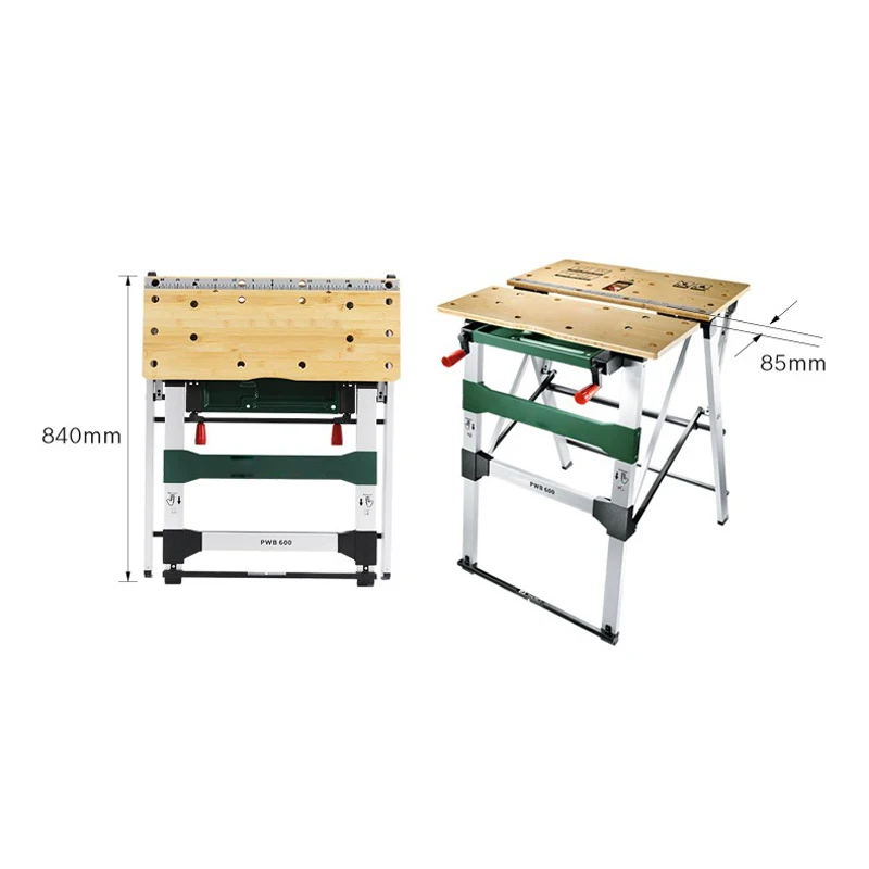 PWB 600 Home and Garden Work Bench 4 Blade Clamps 200KG Load Capacity Folding Lifting Table Portable Manual Console