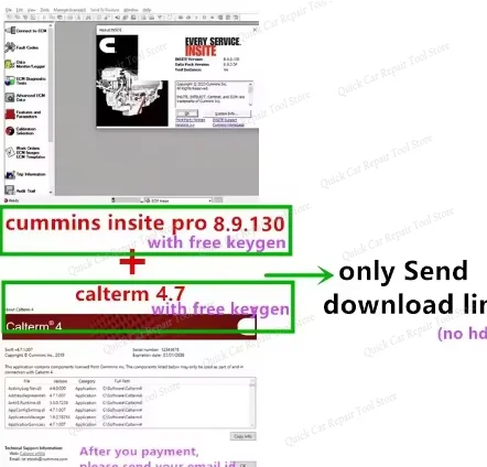 

Cummins Insite 8.9.0 PRO com Keygen Engine Diagnostic Software Fault Code Motor Diagnostic Test Adjustment Editar RemoveECM