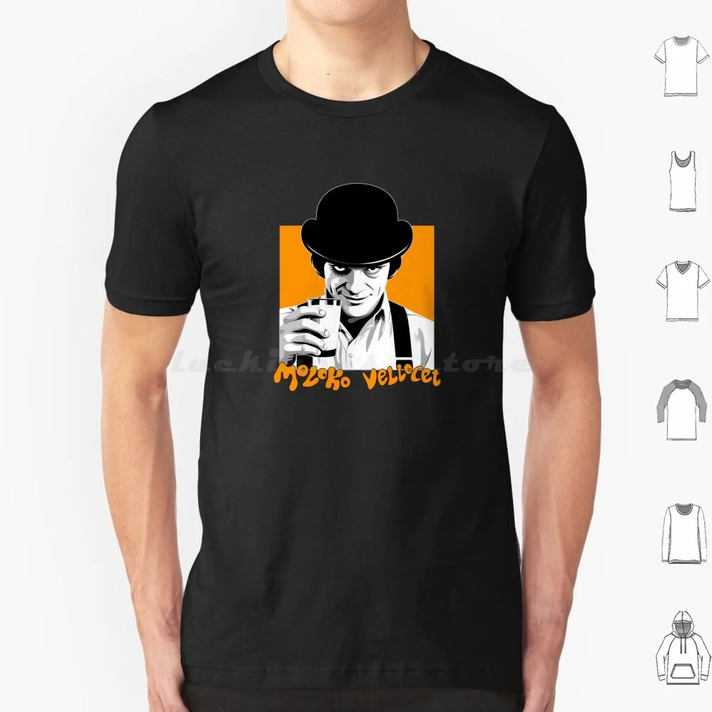 Moloko +-Camiseta de algodón, camisa fresca 6xl, mecanismo de relojería, película naranja, Alex Delarge Kubrick, Ultra Violence Eye Moloko beetlip Pop