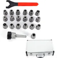 21-Piece Collets Set, Mk2 Mt2 Er32 M10 Dedicated Collets Set,  for Drilling Thread Drilling and CNC Industrial Milling Machines