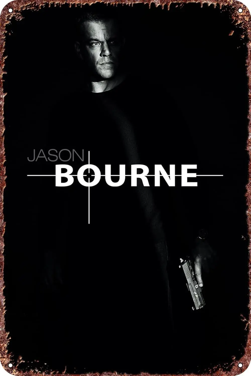 Jason Bourne Film poster retro metal tin sign family bar patio wall antique decorative novelty es