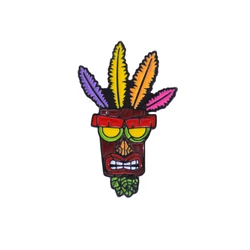 Exquisite Gaming Cable Guys - Aku Crash Bandicoot Pins Colorful Enamel Characters Souvenir Collection Brooches