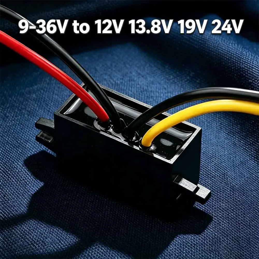 24V 12V to 12V 13.8V 19V voltage regulator waterproof DC voltage regulator onboard module 9-36V to 12V 1A 2A 3A power converter